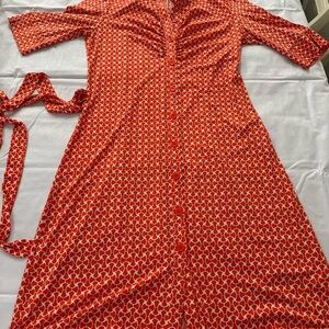 Laundry By Shelli Segal Red and White Dress